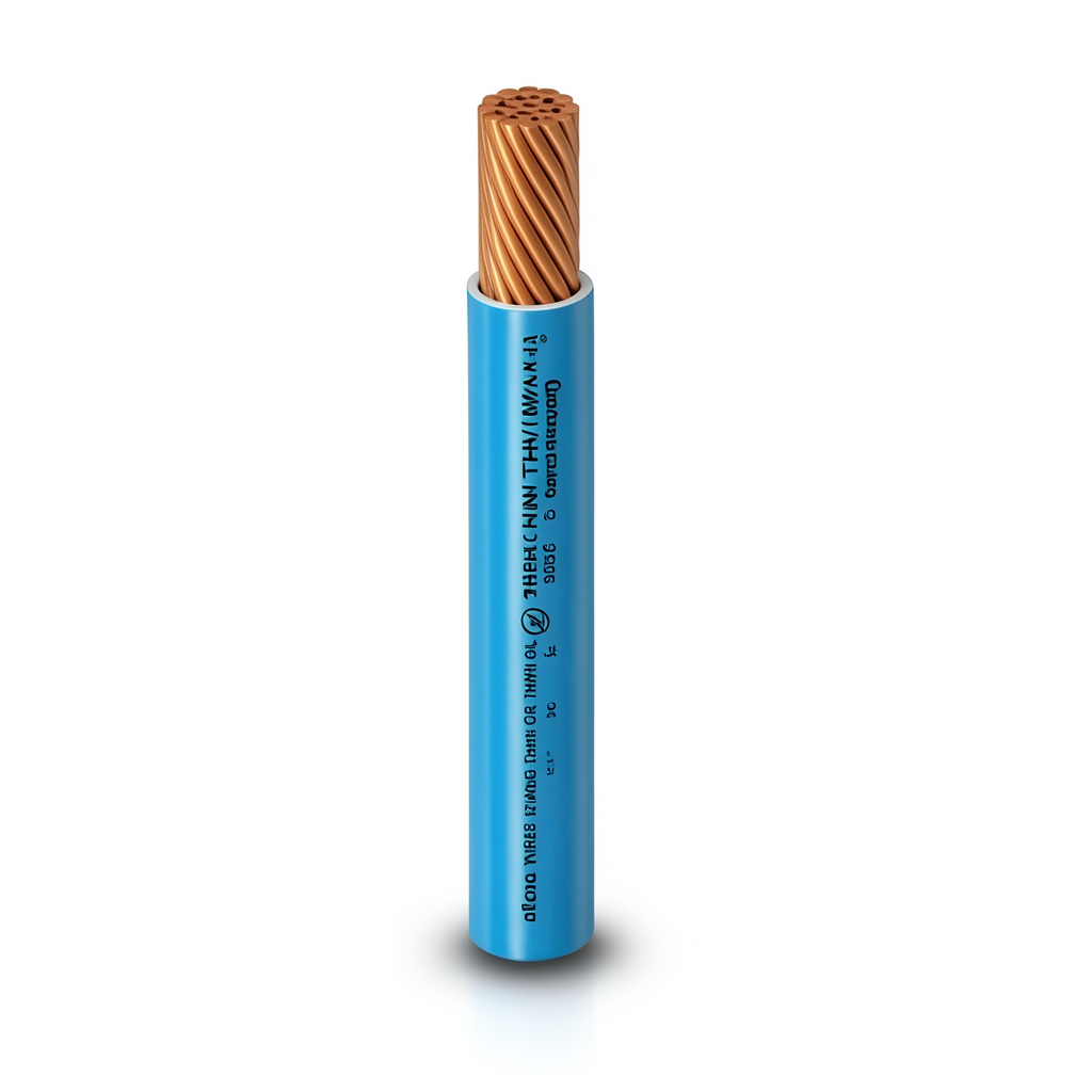 THHN/THWN Copper Cable PVC Insulation 105°C Diameter 8.8 mm 600 Volt 500 Feet Blue | Al Fanar