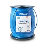Alfanar THHN/THWN Copper Building Wire 9.3mm 600V PVC Insulated 105°C Blue 500 Feet