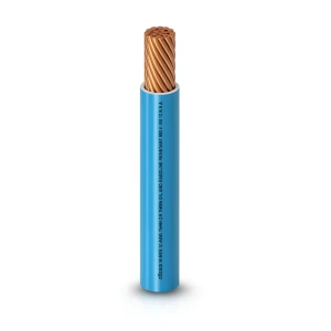 كابل نحاسي THHN/THWN معزول PVC 105 درجة مئوية قطر 13.8 مم 600 فولت 500 قدم أزرق | شركة الفنار