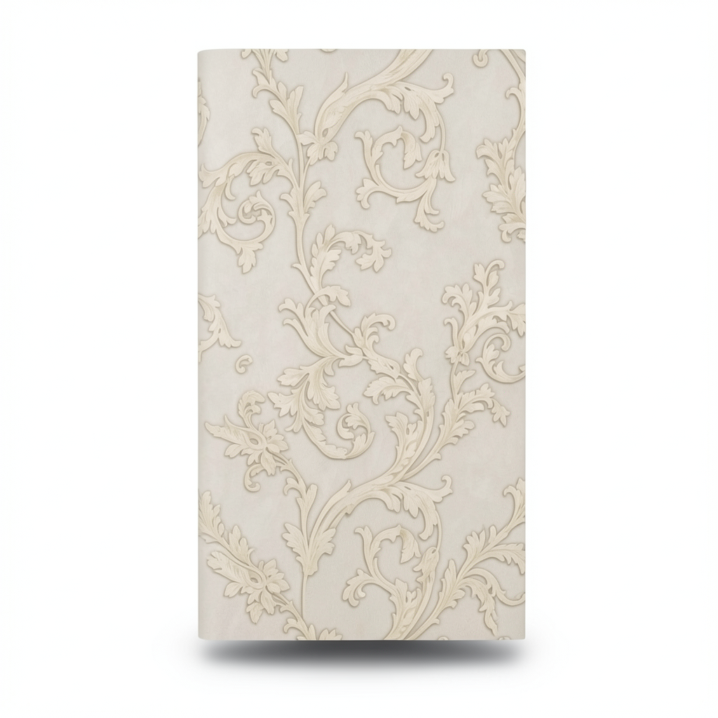 Classic Wallpaper Length 10m, Width 0.73m, Beige Color