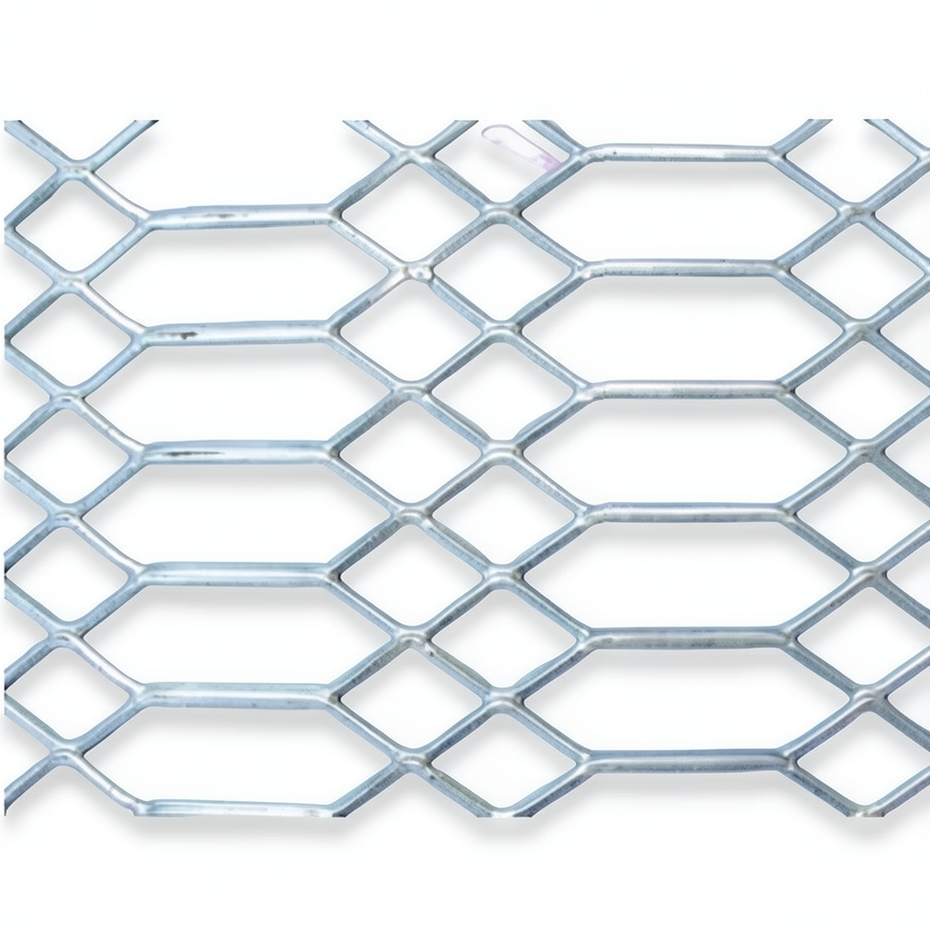 Hot Rolled Expanded Mesh Jawhara Form Wire Diameter 1.5 mm Width 1.22 M Length 4 M
