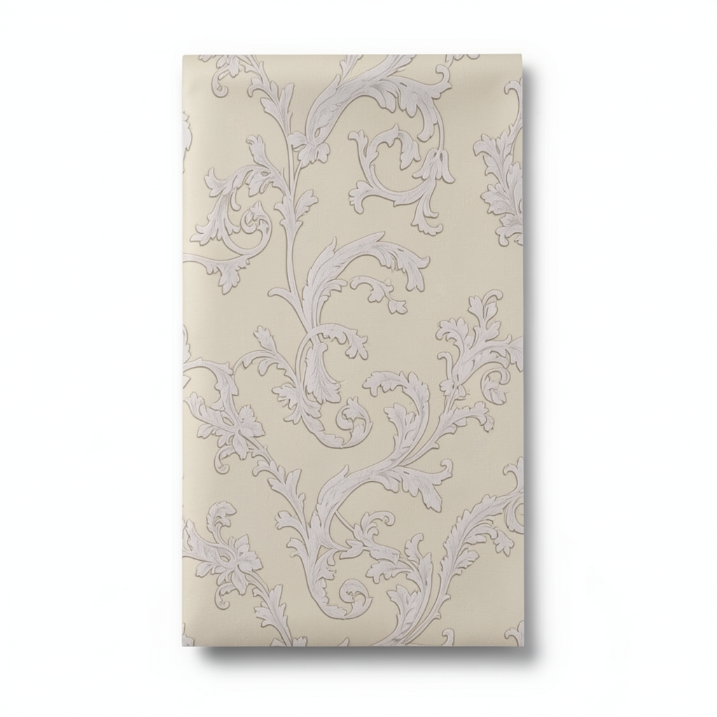Classic Wallpaper Length 10m, Width 0.73m, Beige Color, Model 41735