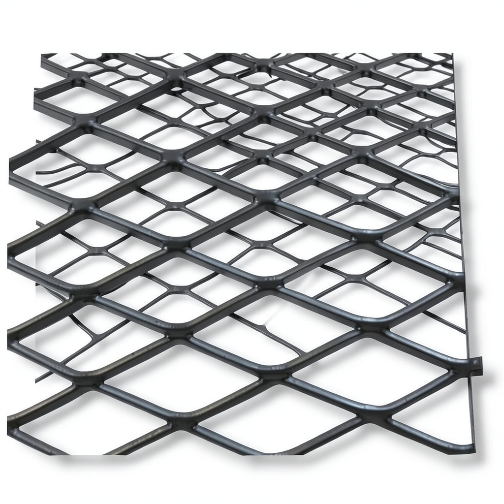 Hot Rolled Black Steel Expanded Metal Mesh Khaleeji 1.2 mm Thickness 2.44 m Width 1 m Length