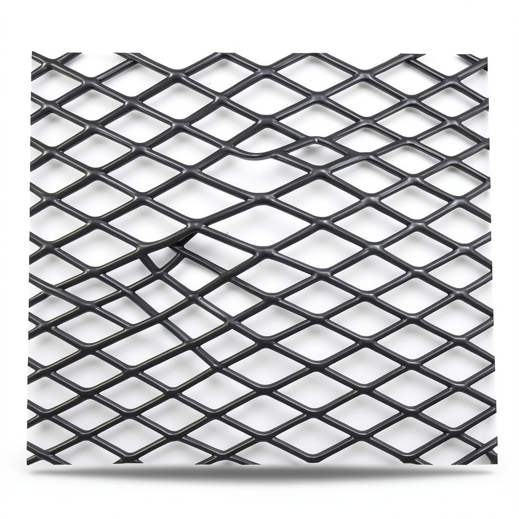 Hot Rolled Black Steel Expanded Metal Mesh Khaleeji 6 mm Thickness 1.22 m Width 5 m Length
