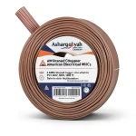 سلك كهرباء امريكي 4 AWG نحاس مجدول عزل PVC 105°C بني، 600 فولت، 500 قدم | شركة كابلات الشرقية للصناعة