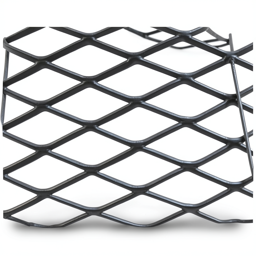 Hot Rolled Black Steel Expanded Metal Mesh Khaleeji 1.2 mm Thickness 2.44 m Width 1 m Length