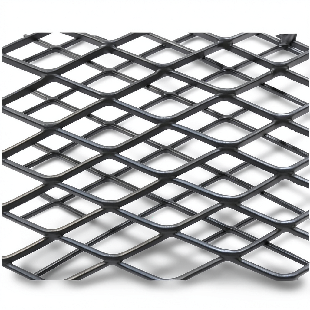 Hot Rolled Black Steel Expanded Metal Mesh Khaleeji 1.2 mm Thickness 2.44 m Width 2 m Length