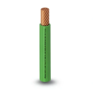 كابل نحاس THHN/THWN معزول PVC 105°C قطر 10 مم 600 فولت طول 500 قدم لون أخضر PVC 105 | شركة الفنار