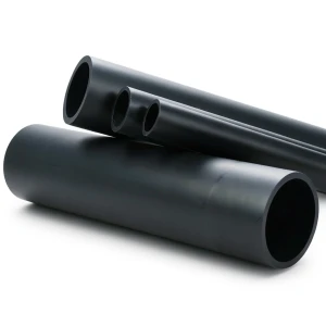 HDPE Plastic Pipe PN 6 Bar PE 80 Outer Diameter 250 mm Thickness 11.4 mm Black