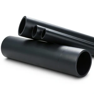 HDPE Plastic Pipe 6 Bar Pressure PE 80, Size 315 mm SDR 33, Black