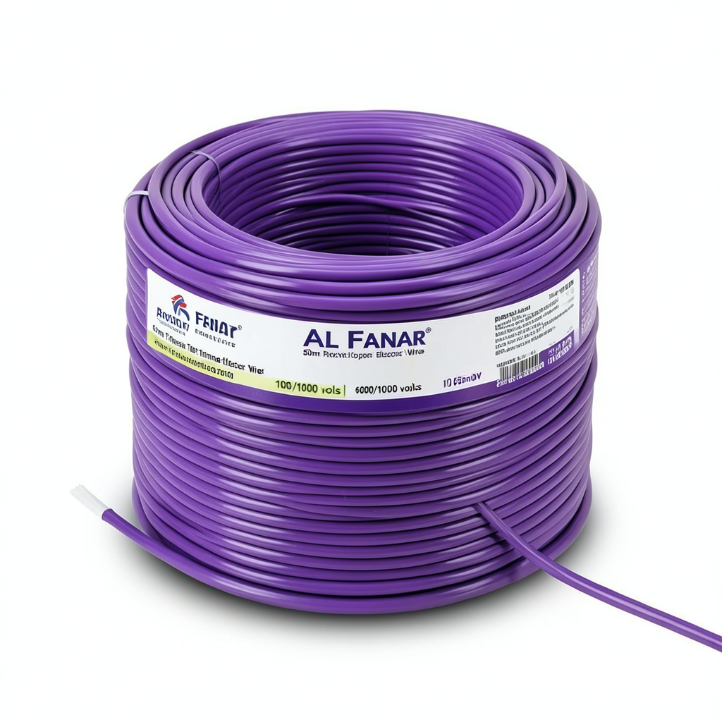 50mm Flexible Tinned Copper Electric Wire, 600/1000 volts, 100 yards Length | Al Fanar