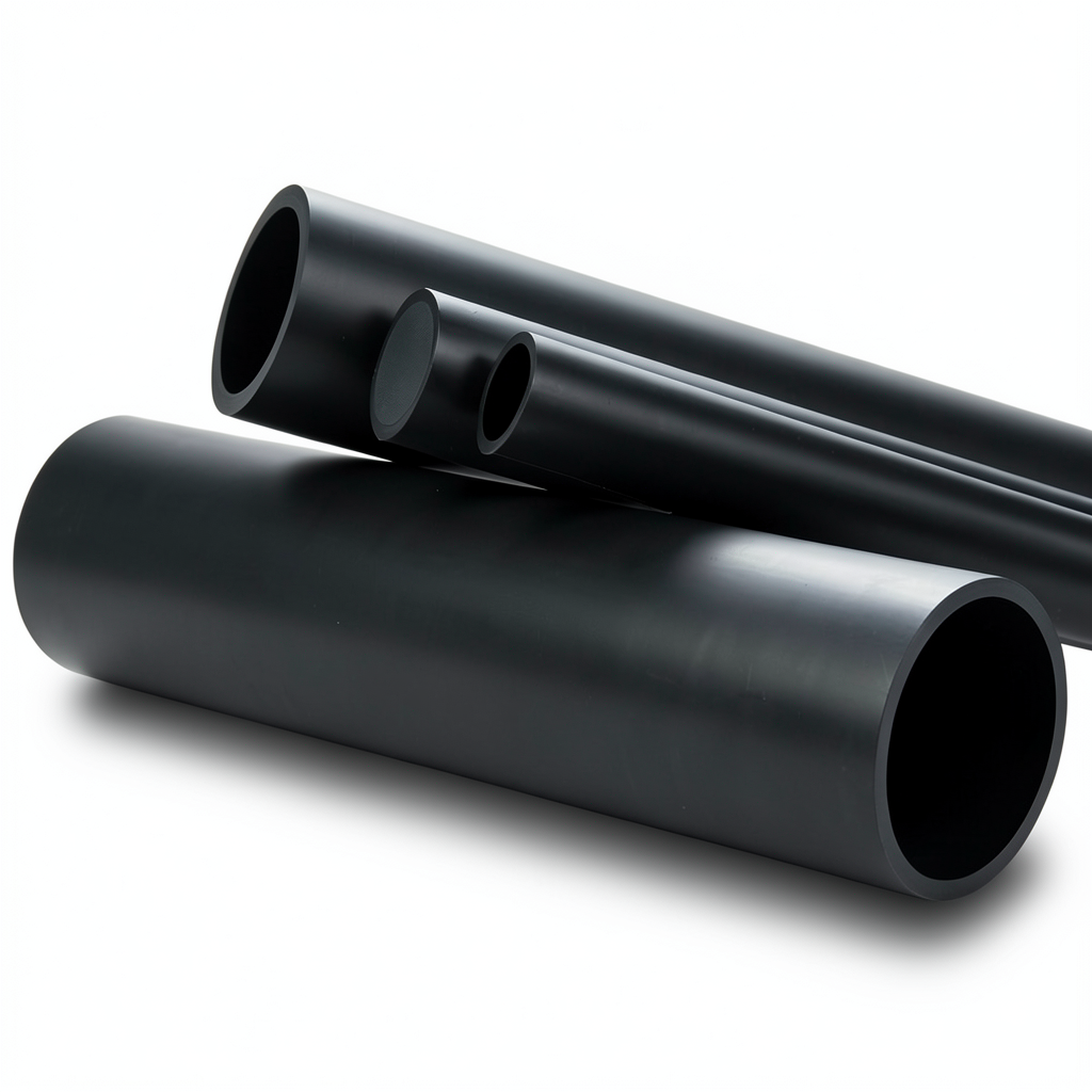 High Density Polyethylene Pipe PN 16 Bar PE 80 Outside Diameter 180 mm Black