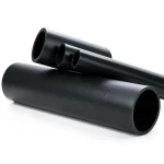 HDPE Plastic Pipe Nominal Pressure 16 Bar PE 80 OD 250 mm Thickness 34.2 mm Black