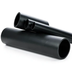 HDPE Plastic Pipe Nominal Pressure 16 Bar PE 80 OD 250 mm Thickness 34.2 mm Black