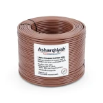 3 AWG Stranded Copper American Electric Wire, PVC Insulated 105°C, Brown, 600V, 500 ft | Asharqiyah Cables Company for Industry