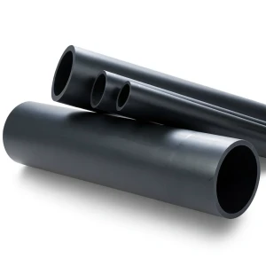 أنابيب بلاستيك HDPE ضغط اسمي 16 بار PE 80 سمك 54.7 ملم لون أسود