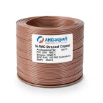 16 AWG Stranded Copper American Electrical Wire, PVC Insulation 105°C, Brown, 600V, 2500 ft | Asharqiyah Cables Company for Industry