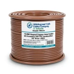 10 AWG Stranded Copper American Wire PVC Insulation 105°C Brown 600V 2500ft | Asharqiyah Cables Company for Industry