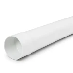 مواسير بلاستيك UPVC ضغط 20 بار (SDR 13.6) مقاس 180 مم سمك 13.3 ملم لون أبيض