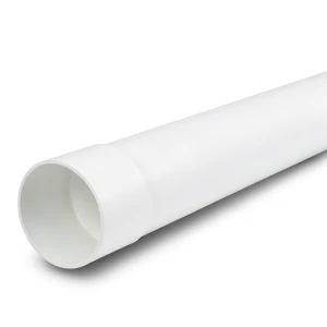 مواسير UPVC ضغط 20 بار (SDR 13.6) مقاس 200 ملم سمك 14.7 مم لون أبيض