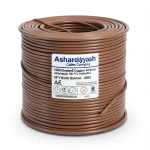 سلك امريكي 1 AWG نحاس مجدول معزول PVC 105°C بني 600 فولت طول 500 قدم | شركة كابلات الشرقية للصناعة