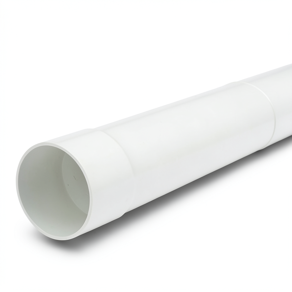 مواسير UPVC ضغط 25 بار (SDR 11) مقاس 125 ملم سمك 11.4 ملم لون أبيض