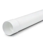 أنابيب بلاستيك UPVC ضغط 25 بار (SDR 11) مقاس 140 مم سماكة 12.7 مم لون أبيض