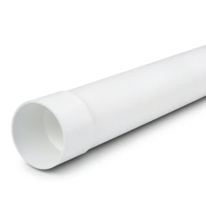 UPVC Plastic Pipe PN 25 Bar SDR 11 Size 140 mm Thickness 12.7 mm White