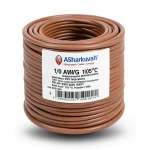 سلك كهرباء امريكي 1/0 AWG نحاس مجدول معزول PVC 105°C بني 600 فولت طول 500 قدم | شركة كابلات الشرقية للصناعة