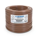 سلك امريكي 4/0 AWG نحاس مجدول عزل PVC 105°C بني 600 فولت طول 500 قدم | شركة كابلات الشرقية للصناعة