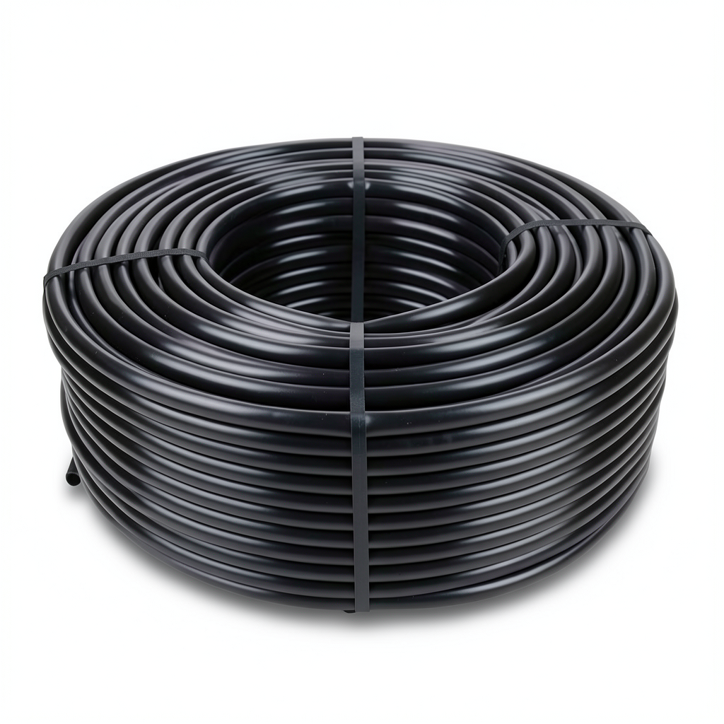 لفة أنابيب HDPE ضغط 4 بار PE 100 قطر 63 مم سمك 1.8 مم لون أسود