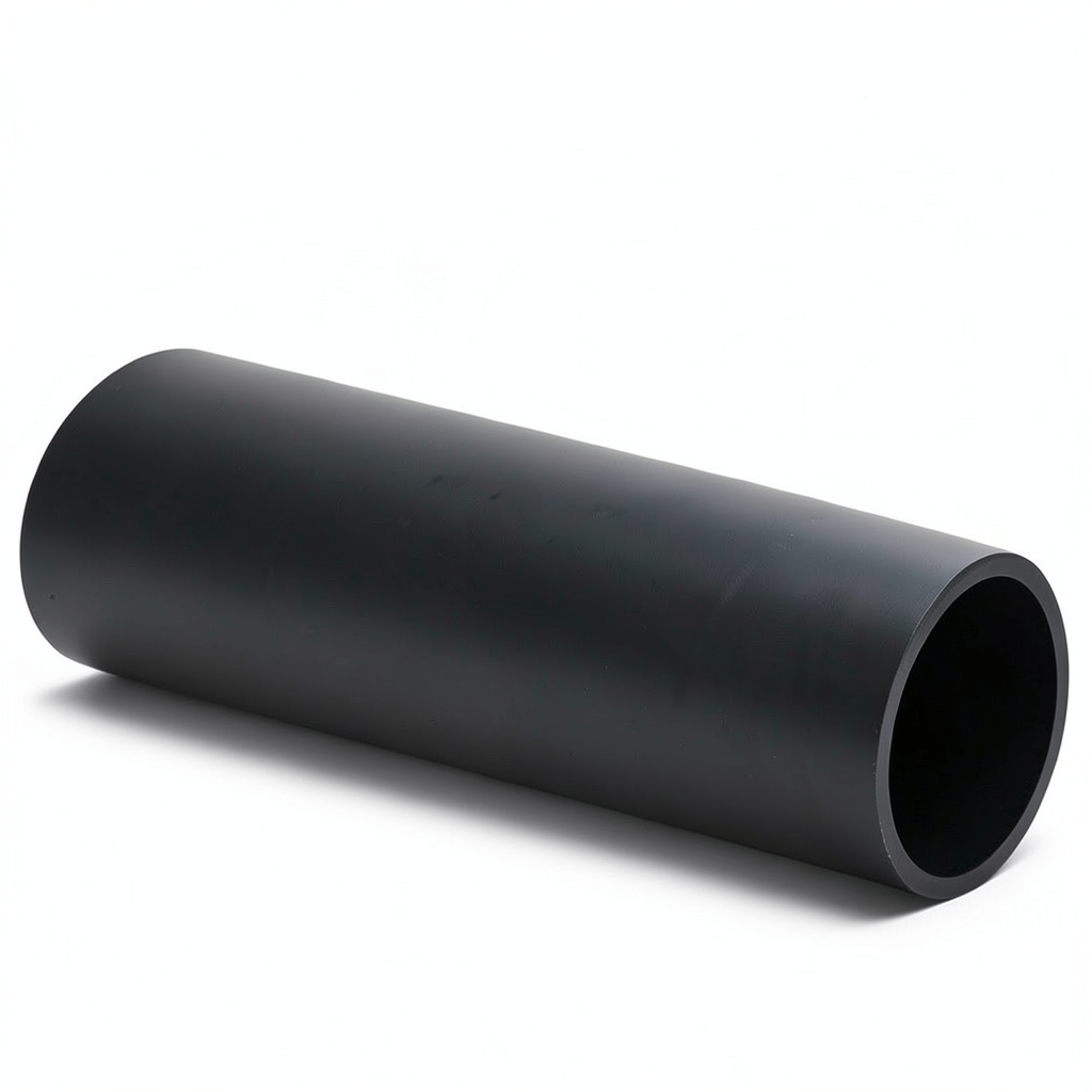 High Density Polyethylene Pipe Pressure 6 Bar PE 80 Size 1000 mm Thickness 45.5 mm Black