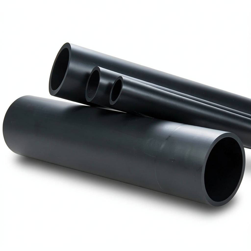 HDPE Pipe 6 Bar Working Pressure PE 80, 1200 mm Diameter SDR 33 Black
