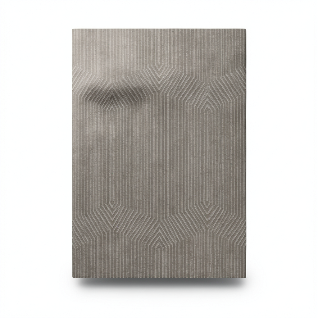 Spanish Wallpaper Dark Beige Geometric Design, Size 10mx0.53m, Model 1102-4