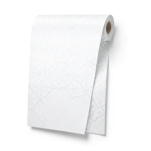 Dutch Patterned Wall Covering Size 10m x 0.53m, White Color