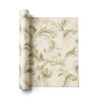 Floral Wallpaper 10mx0.53m Beige Color, Model aq50104