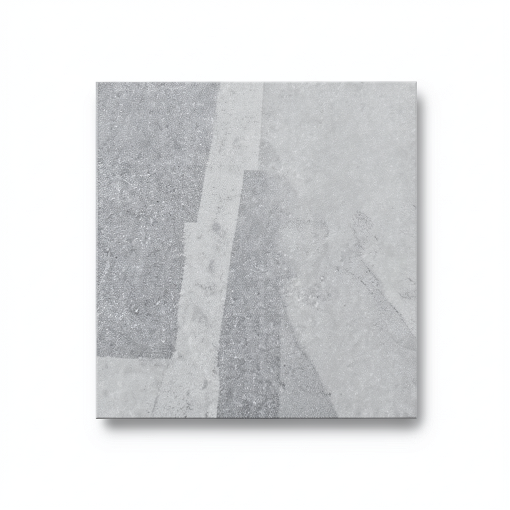 Porcelain Floor Tiles 10 mm Thickness, 60x60 cm Size, Light Grey, Road Model