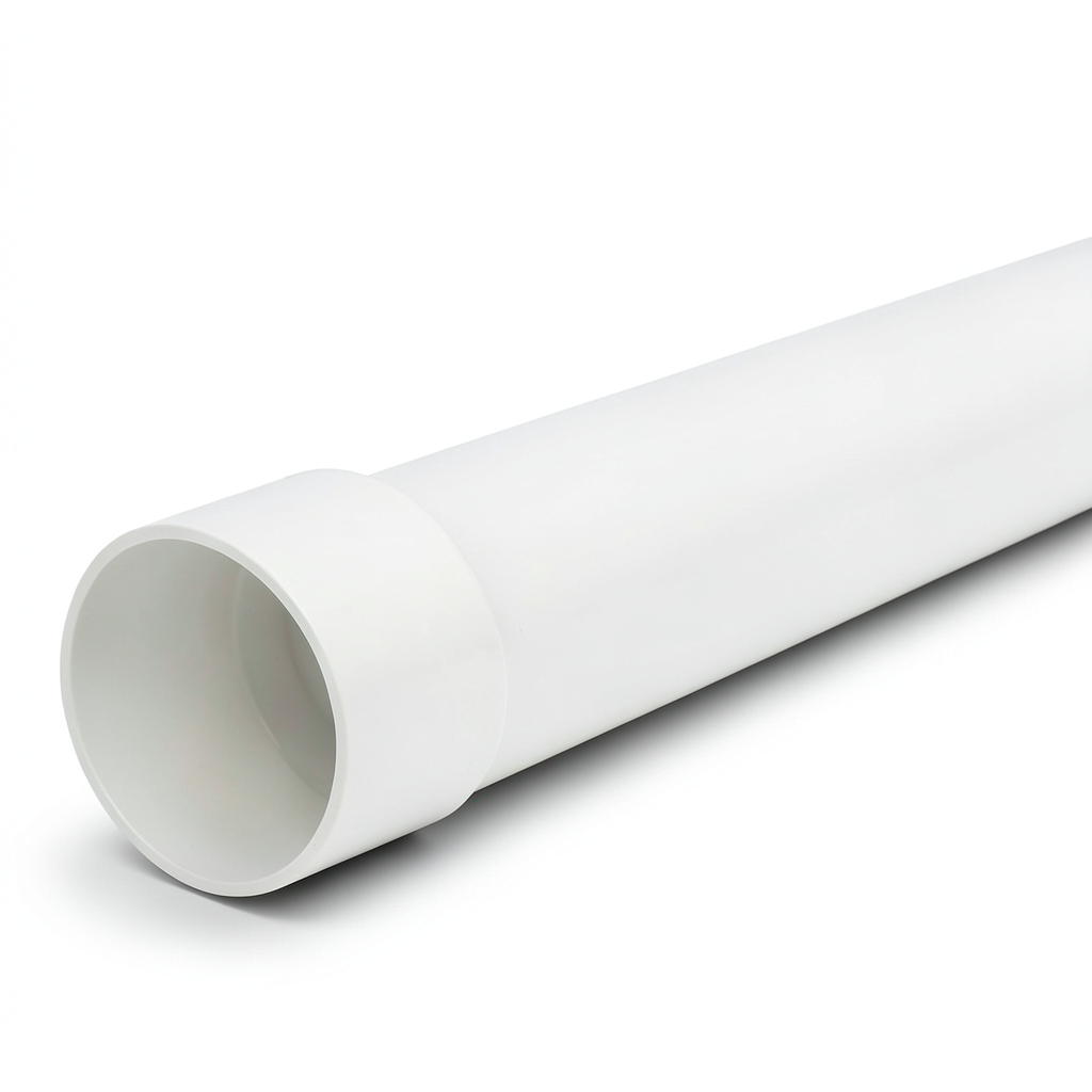 مواسير UPVC ضغط 20 بار (SDR 13.6) مقاس 125 ملم سمك 9.2 ملم لون أبيض