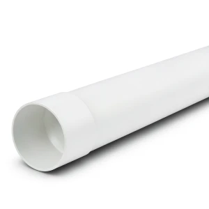 UPVC Pipe PN 20 Bar (SDR 13.6) Size 200 mm Thickness 14.7 mm White Color