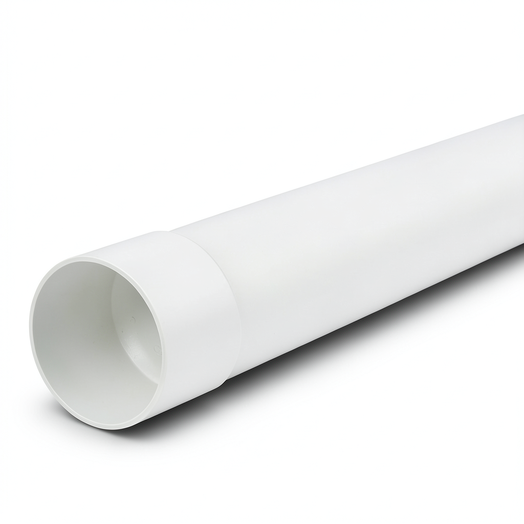 مواسير UPVC ضغط 20 بار (SDR 13.6) مقاس 200 ملم سمك 14.7 مم لون أبيض