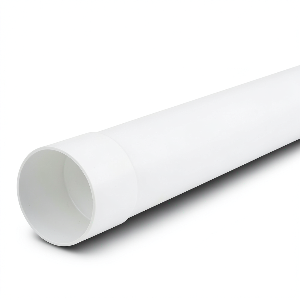 أنابيب بلاستيك UPVC ضغط PN 20 بار (SDR 13.6) مقاس 225 مم سماكة 16.6 ملم لون أبيض