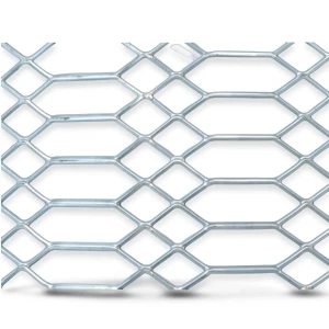 Hot Rolled Expanded Metal Mesh Jawhara Shape 1.7 mm Wire Diameter 1.22x2 m