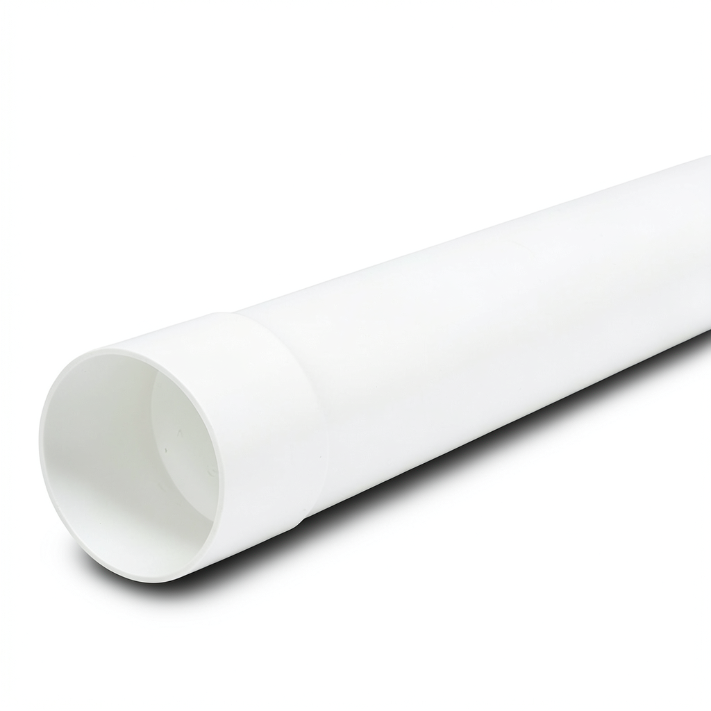 مواسير UPVC ضغط 25 بار (SDR 11) مقاس 110 مم سمك 10.0 مم لون أبيض