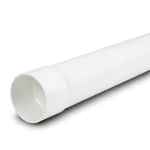 مواسير UPVC ضغط 25 بار (SDR 11) مقاس 125 ملم سمك 11.4 ملم لون أبيض