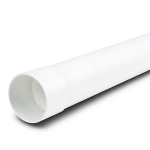 UPVC Plastic Pipe PN 25 Bar SDR 11 Size 140 mm Thickness 12.7 mm White