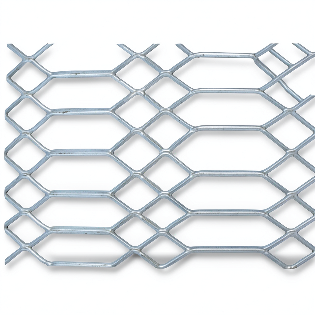 Hot Rolled Expanded Metal Jawhara Design Wire Diameter 1.7 mm Width 1.22 M Length 6 M
