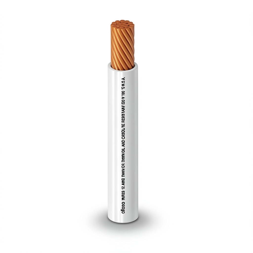 THHN/THWN Copper Cable PVC Insulation 7.6 mm Diameter 600 Volt 500 Feet White | Al Fanar