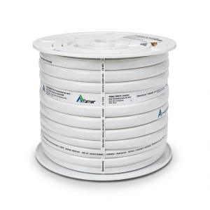 كابل نحاسي THHN/THWN معزول PVC 105 درجة مئوية قطر 9.3 مم 600 فولت طول 500 قدم أبيض | شركة الفنار