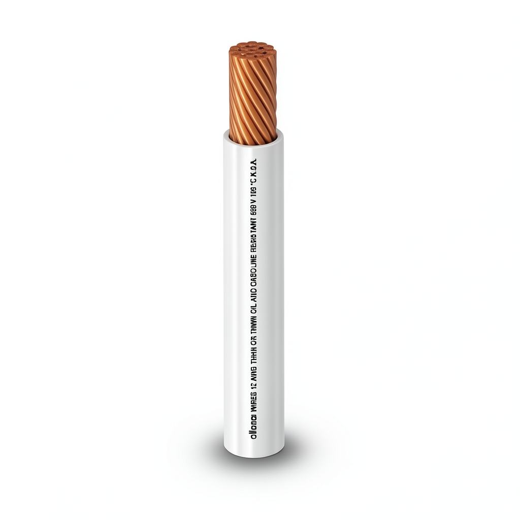 THHN/THWN Copper Cable PVC Insulation 105°C Diameter 12.7 mm 600 Volt 500 Feet White | Al Fanar