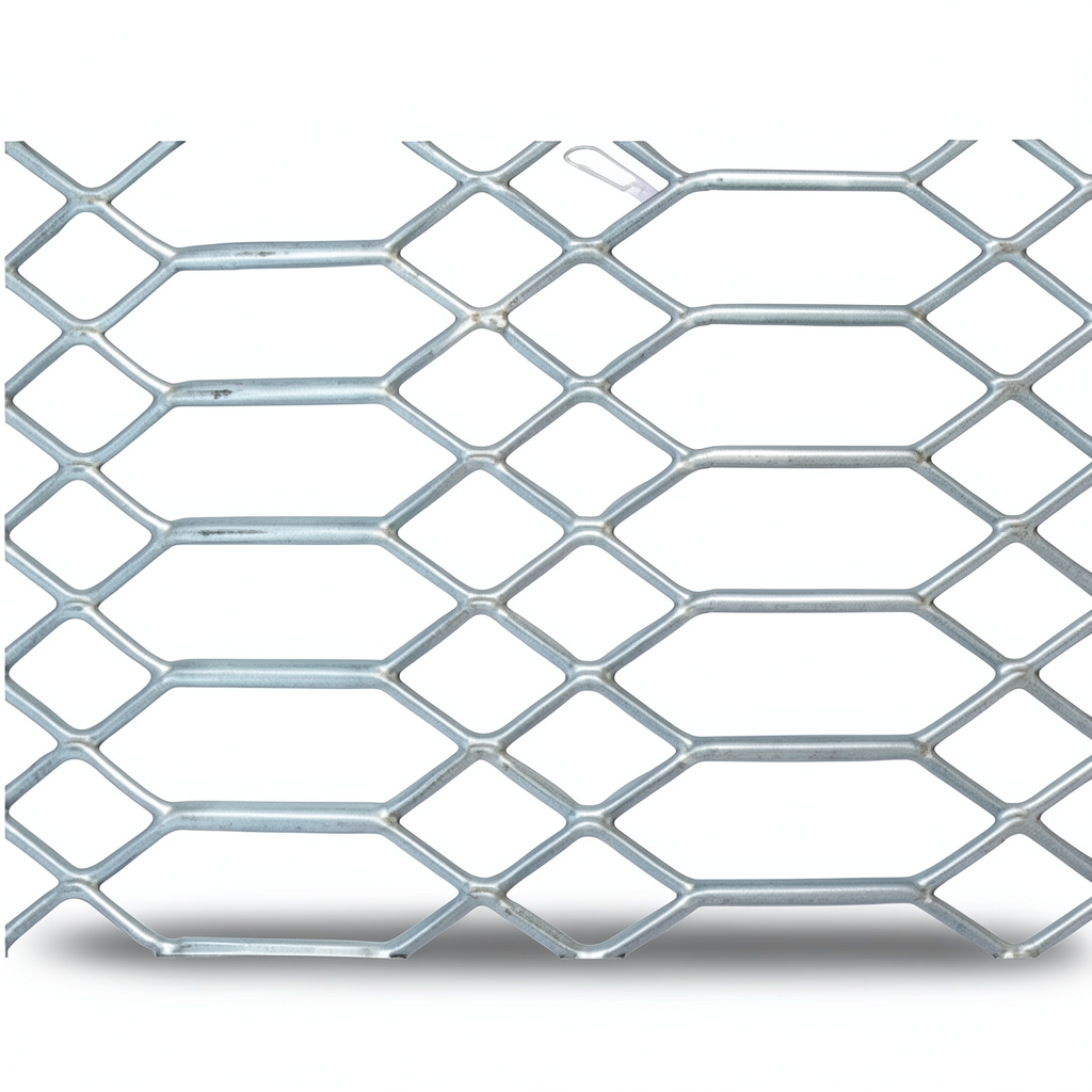 Hot Rolled Expanded Metal Mesh 1.2 mm Thickness 2.44×7 M, Jawhara Design